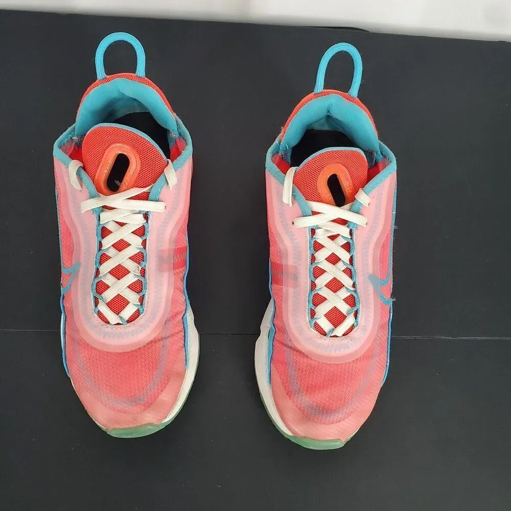 Nike Air Max 2090 Shoes Womens Size 6.5 Crimson Aqua Teal Green Glow CT6692-891